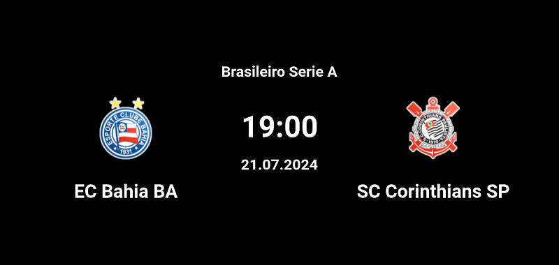 Tip kèo bóng đá trận Bahia BA vs Corinthians SP uk88
