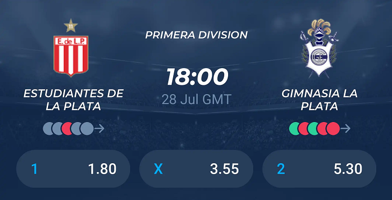 Tip kèo bóng đá trận Estudiantes LP vs Gimnasia LP uk88