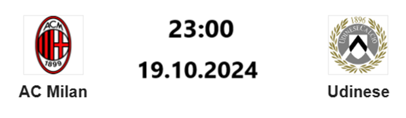 Tip kèo bóng đá trận AC Milan vs Udinese uk88