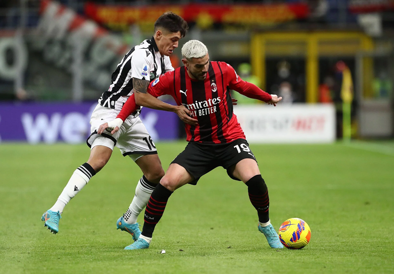 Tip kèo bóng đá trận AC Milan vs Udinese uk88