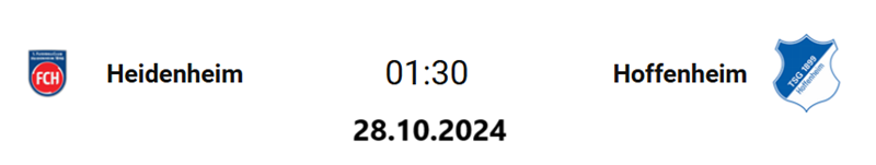 Tip kèo bóng đá trận Heidenheim vs Hoffenheim uk88