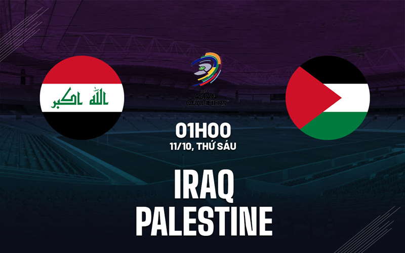 Tip kèo bóng đá trận Iraq vs Palestine uk88