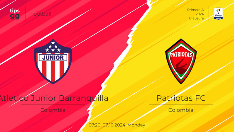 Tip kèo bóng đá trận Junior Barranquilla vs Patriotas uk88