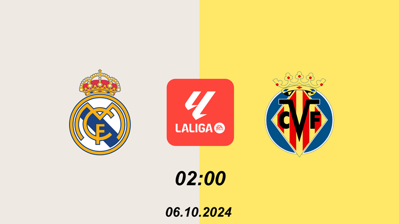 Tip kèo bóng đá trận Real Madrid vs Villarreal uk88