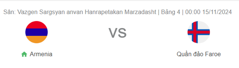 Nhận định trận đấu Armenia vs Faroe Islands uk88