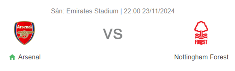 Nhận định trận đấu Arsenal vs Nottingham Forest uk88