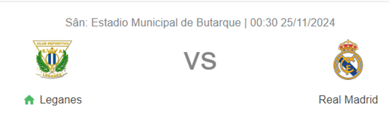 Nhận định trận đấu Leganes vs Real Madrid uk88