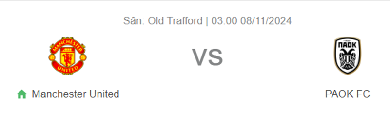 Nhận định trận đấu Manchester United vs PAOK Thessaloniki uk88