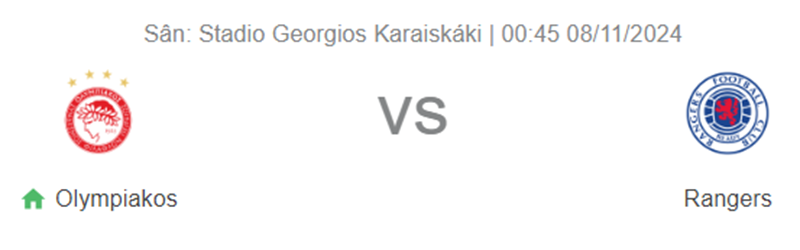 Nhận định trận đấu Olympiacos vs Rangers uk88