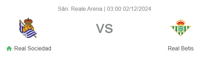 Nhận định trận đấu Real Sociedad vs  Real Betis uk88