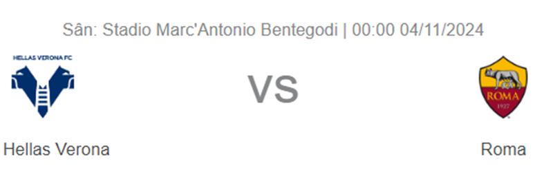 Nhận định trận đấu Verona vs AS Roma uk88