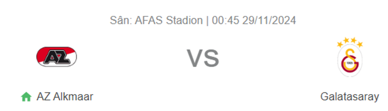 Tip kèo bóng đá trận AZ Alkmaar vs Galatasaray uk88