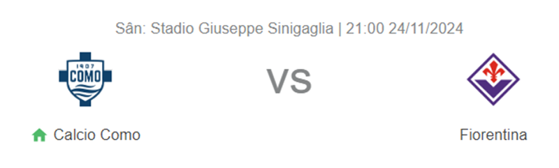 Tip kèo bóng đá trận Como vs Fiorentina uk88