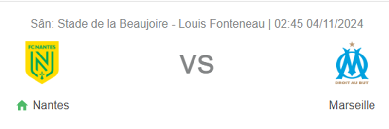 Tip kèo bóng đá trận Nantes vs Marseille uk88