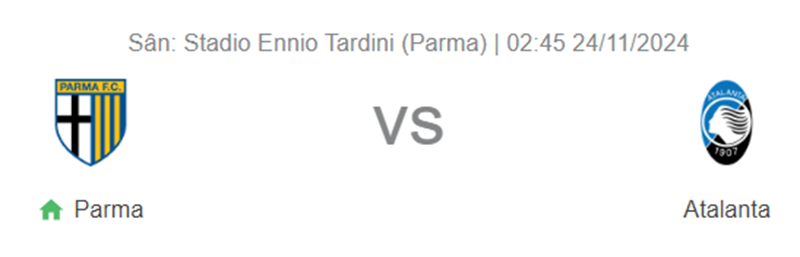 Tip kèo bóng đá trận Parma vs Atalanta uk88