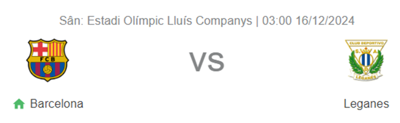 Nhận định trận đấu Barcelona vs  Leganes uk88