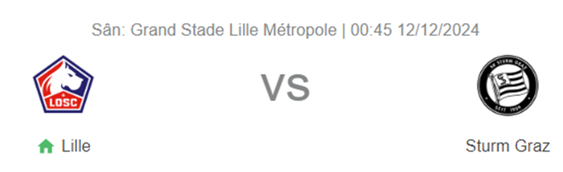 Nhận định trận đấu Lille vs Sturm Graz uk88