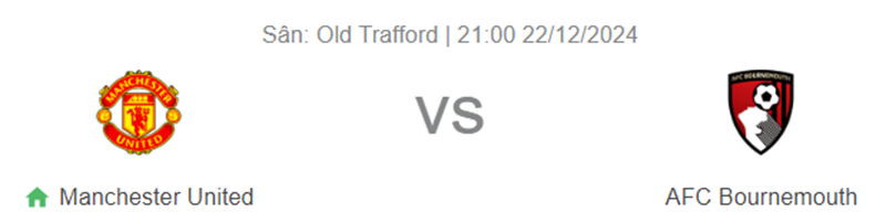 Nhận định trận đấu Manchester United vs  Bournemouth uk88