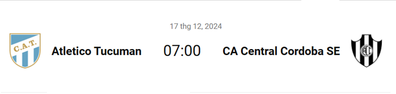 Tip kèo bóng đá trận Atletico Tucuman vs Central Cordoba uk88