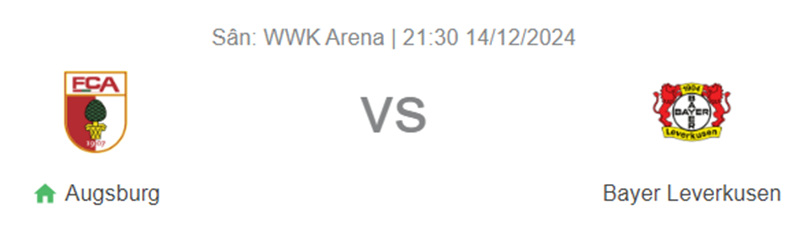 Tip kèo bóng đá trận Augsburg vs Bayer Leverkusen uk88