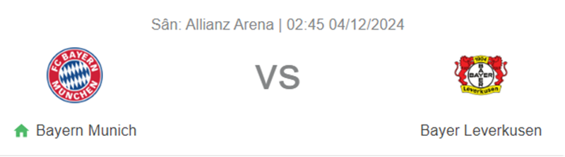 Tip kèo bóng đá trận Bayern Munich vs Bayer Leverkusen uk88