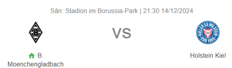 Tip kèo bóng đá trận Borussia Monchengladbach vs Holstein Kiel uk88