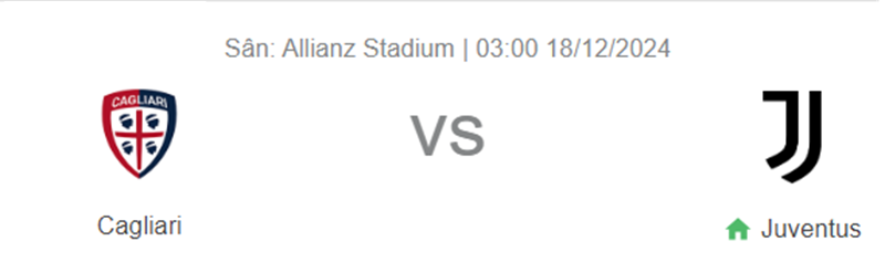Tip kèo bóng đá trận Cagliari vs Juventus uk88