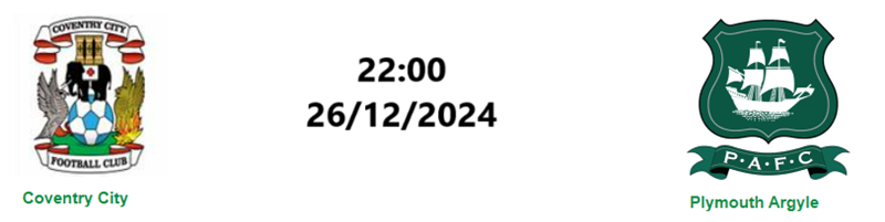 Tip kèo bóng đá trận Coventry vs Plymouth Argyle uk88