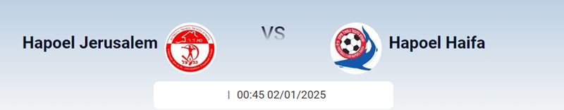 Tip kèo bóng đá trận Hapoel Jerusalem vs Hapoel Haifa uk88