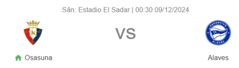 Tip kèo bóng đá trận Osasuna vs Deportivo Alaves uk88