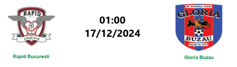 Tip kèo bóng đá trận Rapid Bucharest vs SCM Gloria Buzau uk88
