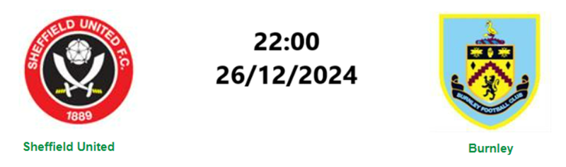 Tip kèo bóng đá trận Sheffield United vs Burnley uk88
