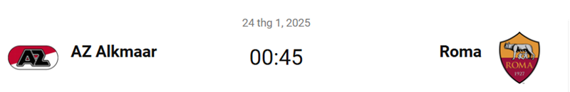 Nhận định trận đấu AZ Alkmaar vs AS Roma uk88