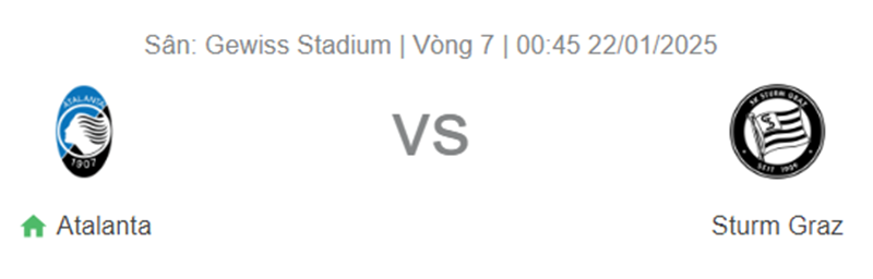 Nhận định trận đấu Atalanta vs Sturm Graz uk88