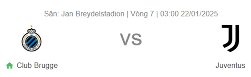 Nhận định trận đấu Club Brugge vs Juventus uk88