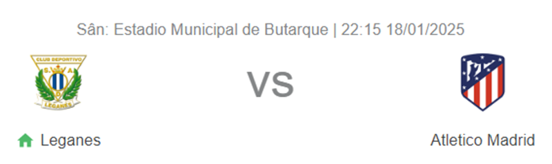 Nhận định trận đấu Leganes vs Atletico Madrid uk88
