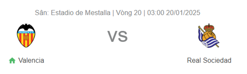 Nhận định trận đấu Valencia vs Real Sociedad uk88