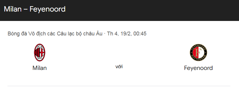 Nhận định trận đấu AC Milan vs Feyenoord, uk88