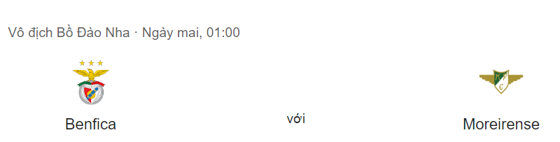 Nhận định trận đấu Benfica vs Moreirense uk88
