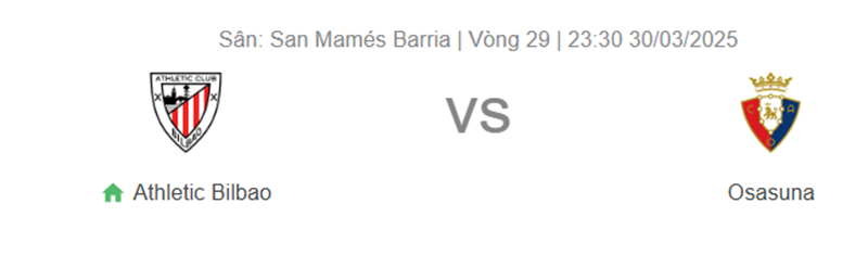 Nhận định trận đấu Athletic Bilbao vs  Osasuna uk88