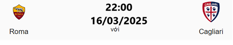 Tip kèo bóng đá trận AS Roma vs Cagliari uk88