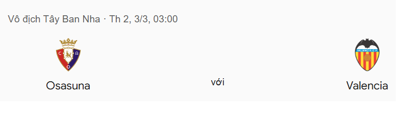 Tip kèo bóng đá trận Osasuna vs Valencia uk88