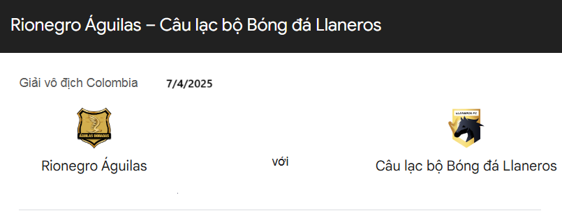 Nhận định trận đấu Rionegro Aguilas vs Llaneros uk88